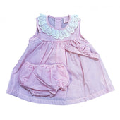 Boutique Baby Girl Pink Gingham 3pc Dress